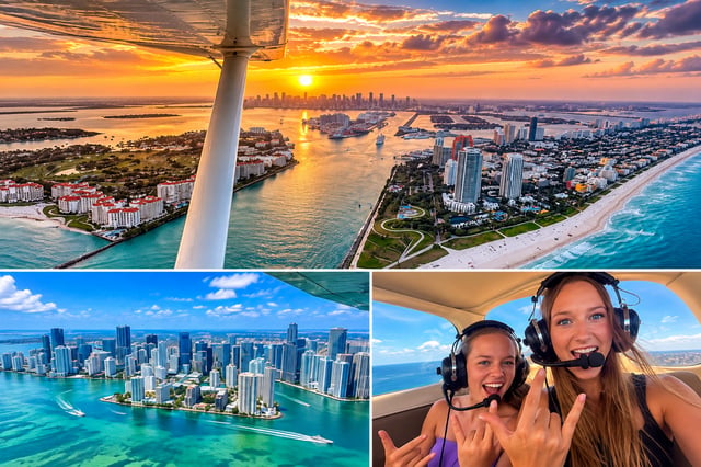 Miami: Privater 35-minütiger Rundflug mit Guide über South Beach