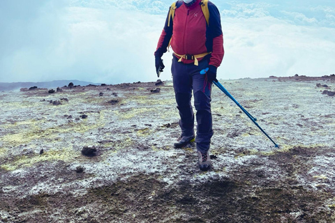 Trek to the summit of Mount Etna (3,350 m) with drone video etna summit craters hike