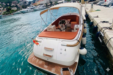 Budva: Private Luxury Boat Tour with Skipper All day VIP tour