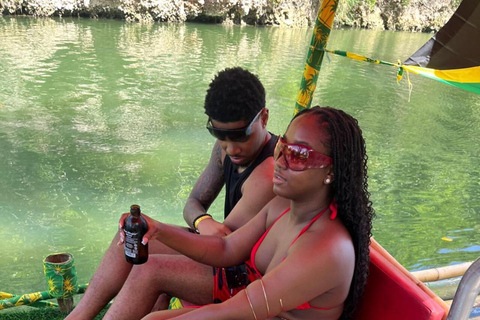 Montego Bay: Bamboe vlot op de rivier met kalksteen voetmassage