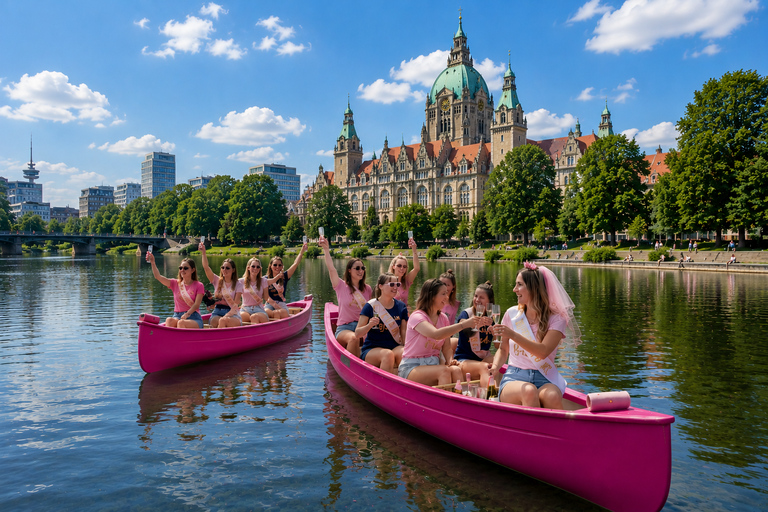 Hanover: Pink-Canoe Bachelorette Tour - Hannover City Paddle