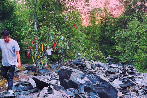 Staatsbruch Lehesten: Circular hike around the lake, treasure legend & criminal case Staatsbruch Lehesten: Circular hike around the lake, legends and anecdotes