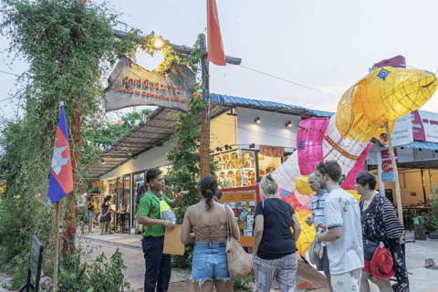 Siem Reap: Countryside Bike Tour & Evening Foodie Full-Day Haft Day: Evening Food Tour