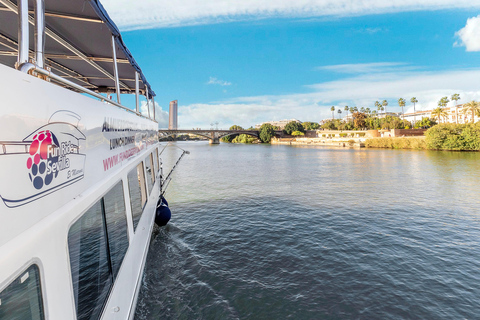 Sevilla: Restaurant boottocht op de Guadalquivir rivier met lunch/diner