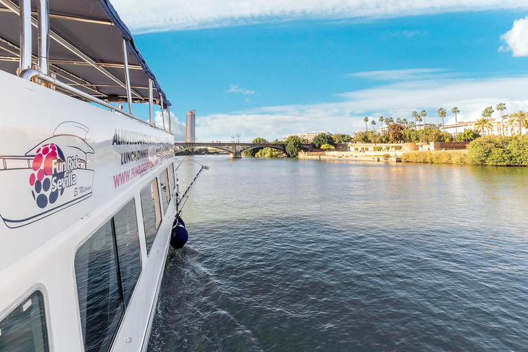 Sevilla: Restaurant boottocht op de Guadalquivir rivier met lunch/diner