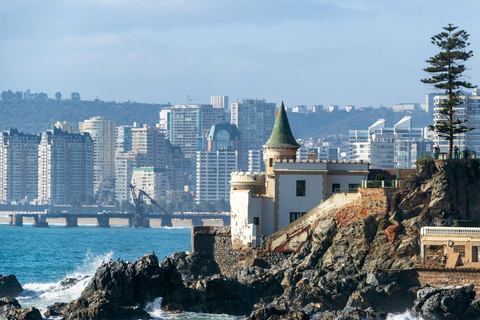 Chili : excursion d&#039;une journée à Viña del Mar et Valparaíso au départ de SantiagoVisite privée en chinois