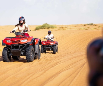 Dubai: Quad Bike Safari, Camels, & Camp with BBQ Dinner