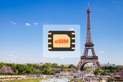 Frankreich: Europa eSim Mobile DatenplanTäglich 1GB/30 Tage