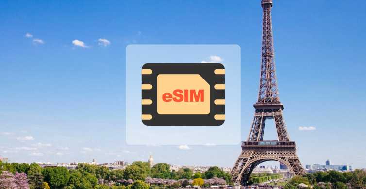 Francie: Evropa eSim Mobilní datový plán