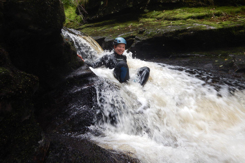 Canyoning extrême à Snowdonia (sauts, chutes d'eau)