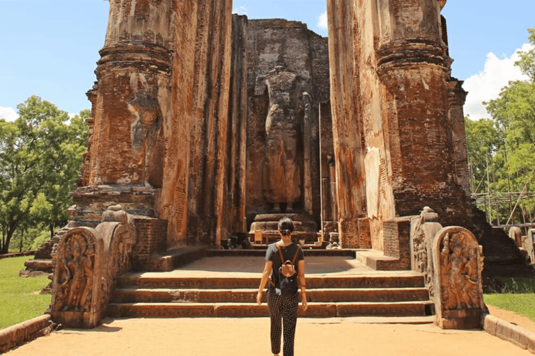 Polonnaruwa forntida stad och viltsafari från Dambulla