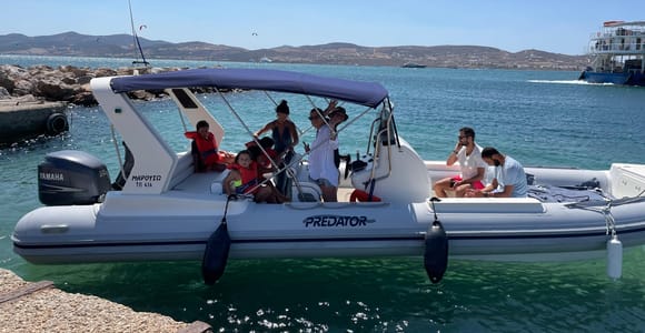 Paros: Motorboat Rental with Skipper