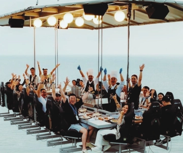 Sanya: Dinner in the sky at Sanya Air Restaurant