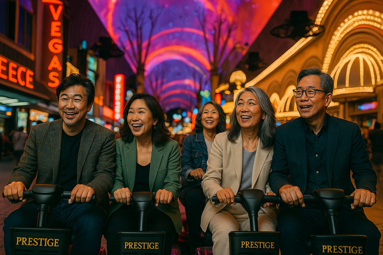 Las Vegas Strip: tour en scooter de movilidad con almuerzoLas Vegas Strip: recorrido en scooter eléctrico con almuerzo incluido