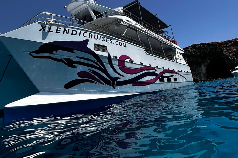 Malta: Comino Catamaran Cruise with Blue & Crystal Lagoon Morning or afternoon Half day cruise with 2 swimming stops