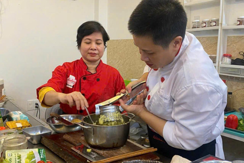 AULA DE COZINHA VEGETARIANA EM HA NOI