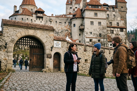 Dracula Castle, Peles Castle and Brașov Day Trip Bucharest COACH TOUR Audio guide in 24 languages