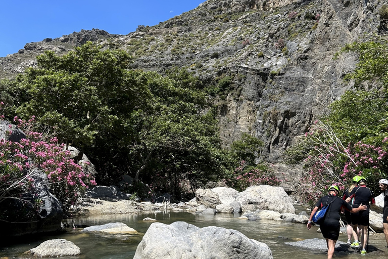 Von Rethymno aus: Fluss-Trekking in der Kourtaliotiko-SchluchtTreffpunkt