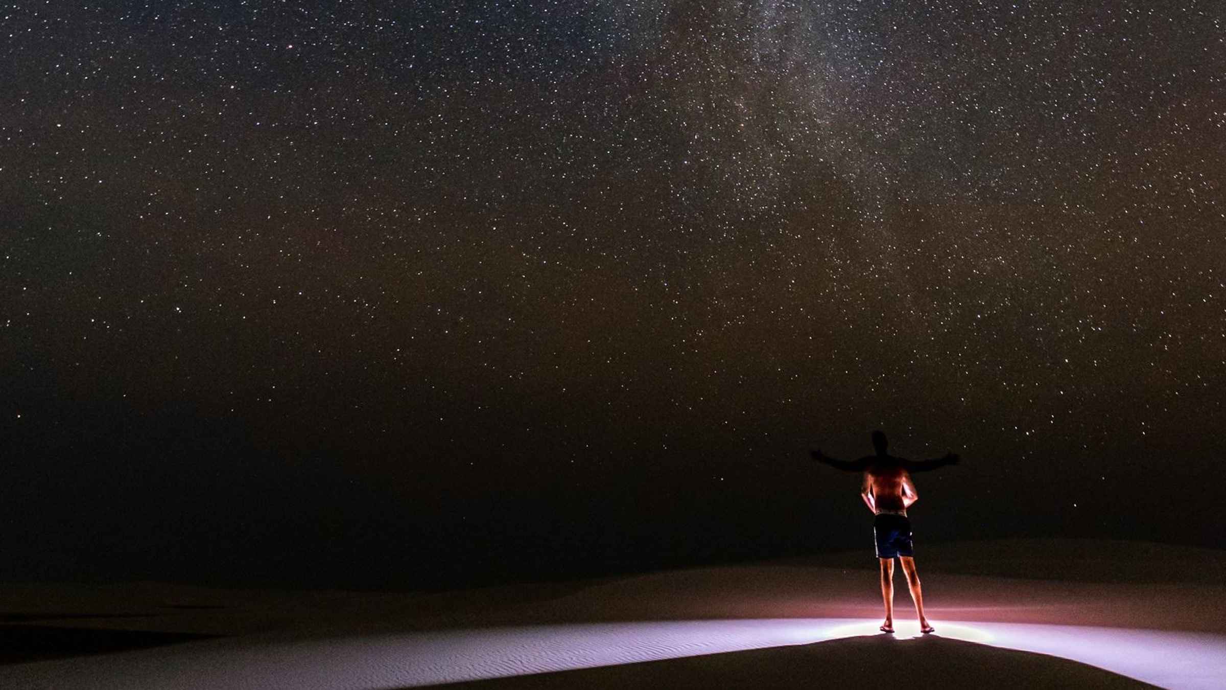 Mirar das estrelas nos Lençóis Maranhenses