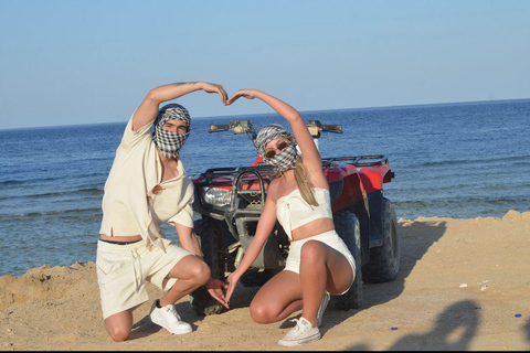Hurghada: Zee en Bergen ATV Quad Fietstochtochtend quad tour dubbele quad