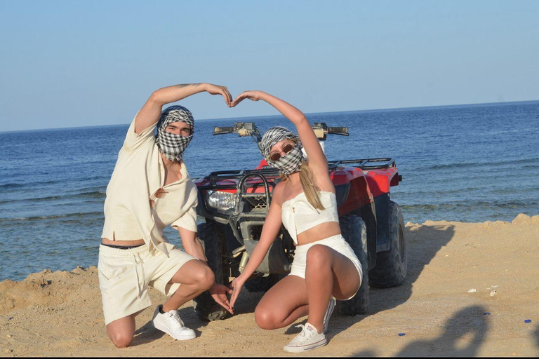 Hurghada: Zee en Bergen ATV Quad Fietstochtochtend quad tour dubbele quad
