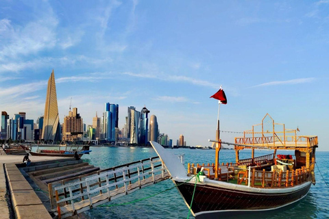 Doha: Extended Guided City Tour with Traditional Dhow Cruise Private Tour