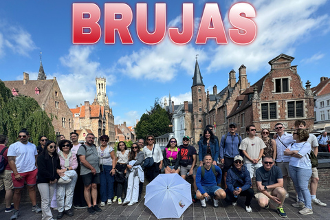 Bruges: Medieval Sightseeing Tour with Chocolate Tasting + Legends Audio Guide