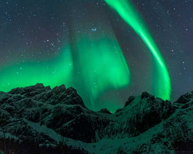 Svolvær: Lofoten Northern Lights Hunt by Van with Snacks