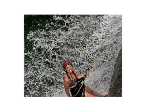 Rappel at the Jagüata Waterfall