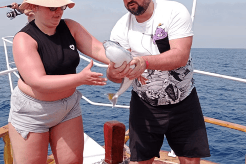 Excursão de meio dia para pesca marítima saindo de AlanyaTraslado do oeste de Alanya