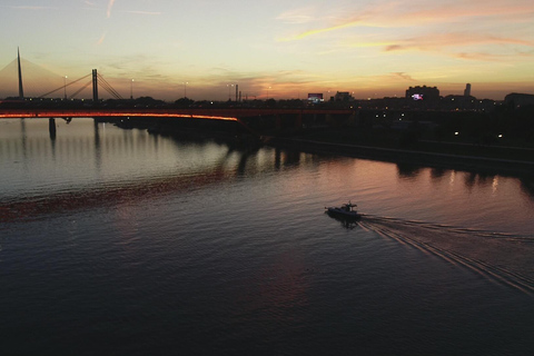 Belgrade: Private Boat Cruise on Two City Center Rivers ALL DAY Private luxury boat day cruise +FREE DRINKS+TRANSFER