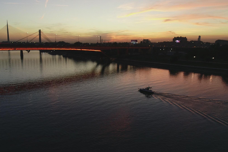 Belgrade: Private Boat Cruise on Two City Center Rivers ALL DAY Private luxury boat day cruise +FREE DRINKS+TRANSFER