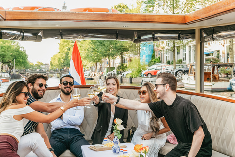 Amsterdam: Crucero Clásico en Barco con Opción de Queso y VinoPunto de encuentro en la estación central sin queso y bebidas