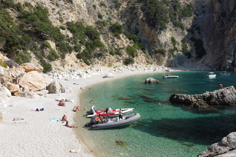 Corfu: Coastline and Blue Caves Speedboat Tour and Lunch Speedboat 3 (ARTEMIS)