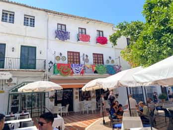 Från Estepona, Mijas, Marbella: Marbella-tur privat transport tapas dryck