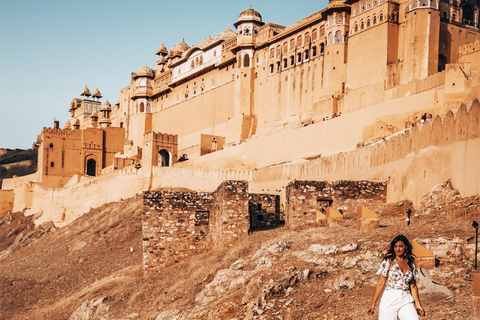 Jaipur: Privat heldags sightseeingtur i staden med guideRundtur med guide