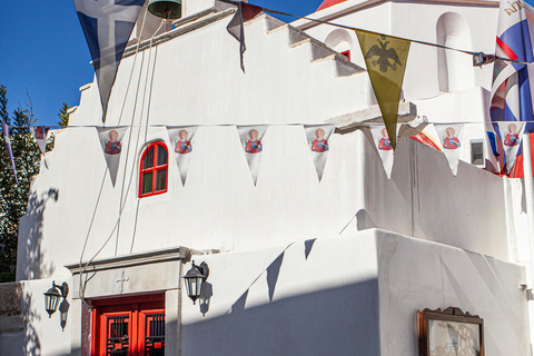 Desde la ciudad de Mykonos: tour turístico guiado con molinos de viento