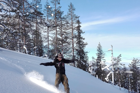 Levi: Snowsurfavontuur met sneeuwschoenwandeling