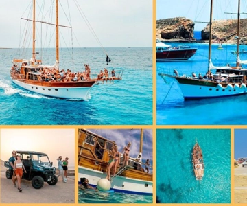 Malta: Blue Lagoon & Sea Caves Boat Trip & Gozo Buggy Tour