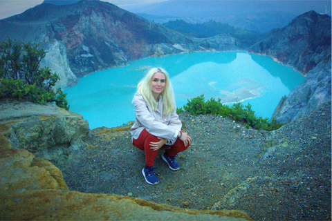 Depuis Bali : Randonnée au lever du soleil sur le volcan Ijen avec transfert et tous les frais