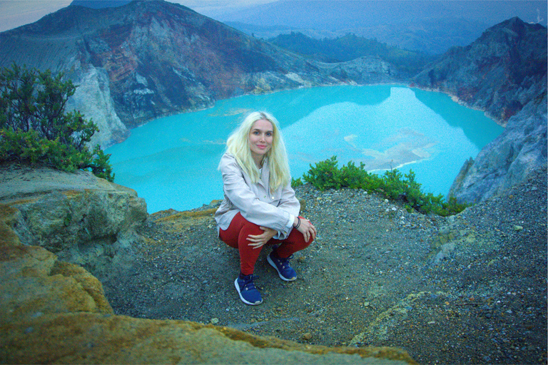 Depuis Bali : Randonnée au lever du soleil sur le volcan Ijen avec transfert et tous les frais