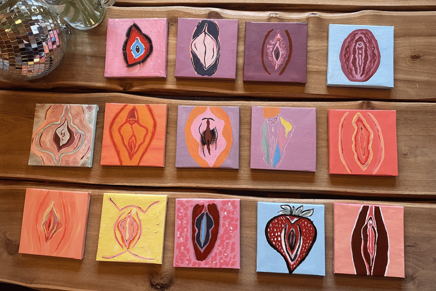 Workshop: Vulva-Malerei in Berlin-Friedrichshain. Foto: GetYourGuide Workshop: Vulva-Malerei in Berlin-Friedrichshain. Foto: GetYourGuide