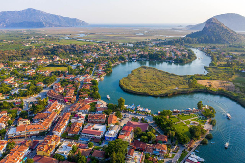 Fethiye:Dalyan Mud &amp; Turtle Beach och dagsutflykt med flodkryssning