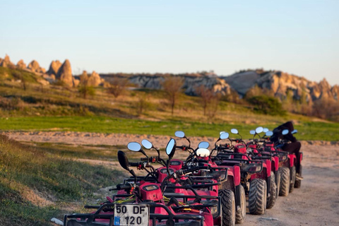 Cappadocia: Quad Bike Atv tours in Rose&Red valley 2-Hour Sunset Tour -1 Bike 2 Person