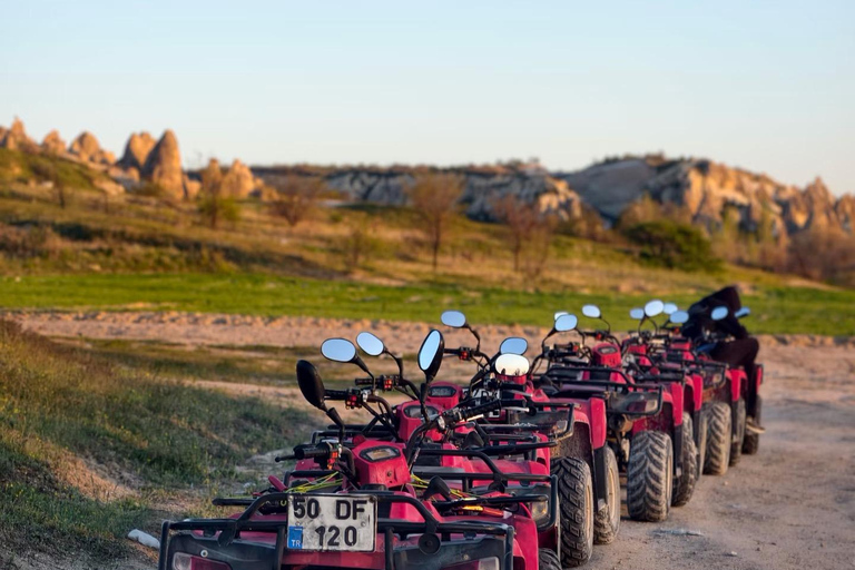 Cappadocia: Quad Bike Atv tours in Rose&Red valley 2-Hour Sunset Tour -1 Bike 2 Person