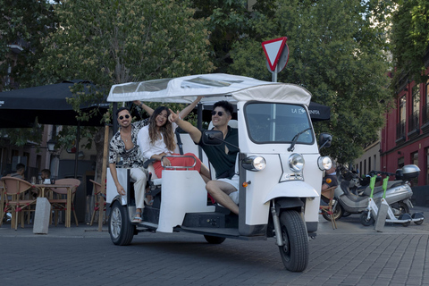 Madrid: Panoramic Views in Tuk Tuk90 minute tour with pickup included