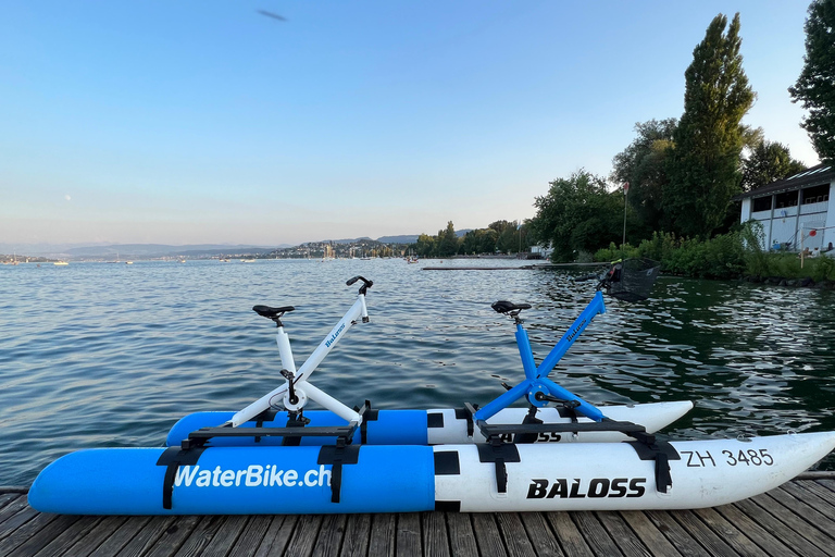 Waterbike op het meer van ZürichWaterfietstocht op het meer van Zürich - Tandem voor de hele dag