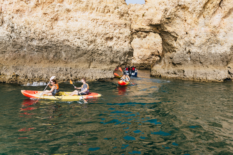 Depuis Lagos : kayak et exploration de grottes en bateau