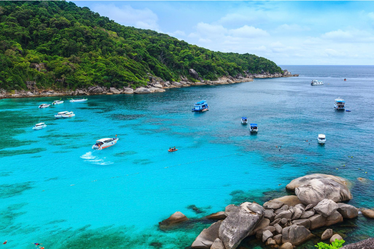 Depuis Khao Lak : Excursion d&#039;une journée aux îles Similan avec plongée en apnéeKhao Lak : Excursion d&#039;une journée aux îles Similan avec plongée en apnée le matin