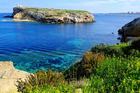 Da St. Julian&#039;s: Viaggio a Comino e alla Laguna Blu in motoscafoPartenza alle 18:30